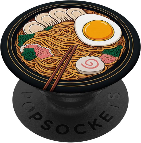 Ramen Japanese Food Anime Style Noodles PopSockets Standard PopGrip