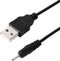 uxcell USB Replacement Charger Cable, Fast Charging Cord, DC 2mm Small Pin, 70cm, Black