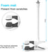 Flexible Twist Clamp Mount for R-ing Pan Tilt Camera, No Tools or Wall Damage Required (1 Pack, White)