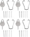 20x Replacement Touch Stylus Tips for Galaxy Tab S6 Lite 10.4" SM P610 P615, Includes 4 Tweezers, 4 Ejector Pins