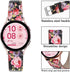 Bands Compatible with Samsung Galaxy Watch - 20mm Printed Leather Replacement Strap for Various Models