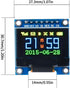 UMLIFE 0.96" 7 128x64 6PCS 0.96 Inch SSD1306 12864 DC3-5V 51 STM32 Pin SPI OLED Display Module, LCD Display Module