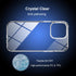 TENOC Clear Phone Case for iPhone 12 & iPhone 12 Pro, Non-Yellowing Protective Bumper Hard Back Cover 6.1 Inch