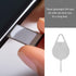 100 NUOBESTY Pcs Steel Sim Removal Tools and Ejector Pins for Smartphones and Tablets, Practical Sim Card Opening