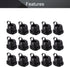 Fielect Round Strain Relief Bush Grommet, Electric Cable Protection Cord Buckle, 15 Pcs, 6N-4