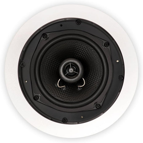 Theater Solutions TS50C 5.25-Inch In Ceiling Speakers, Surround Sound Home Theater Pair, White