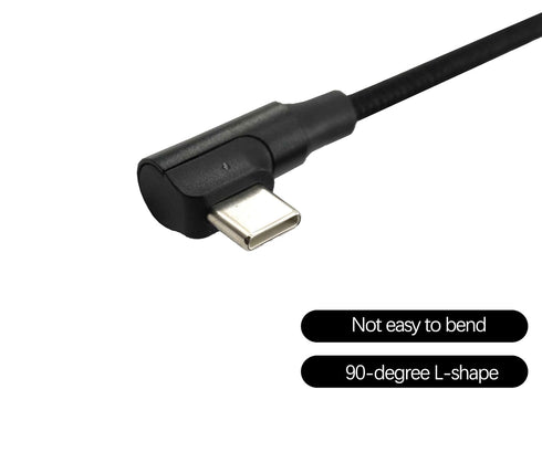 UIGOCLE 2.0 90-Degree (6.6FT) USB C Cable Compatible with USB to Type-C, Dash cam Extension Cable, mini Dash cam