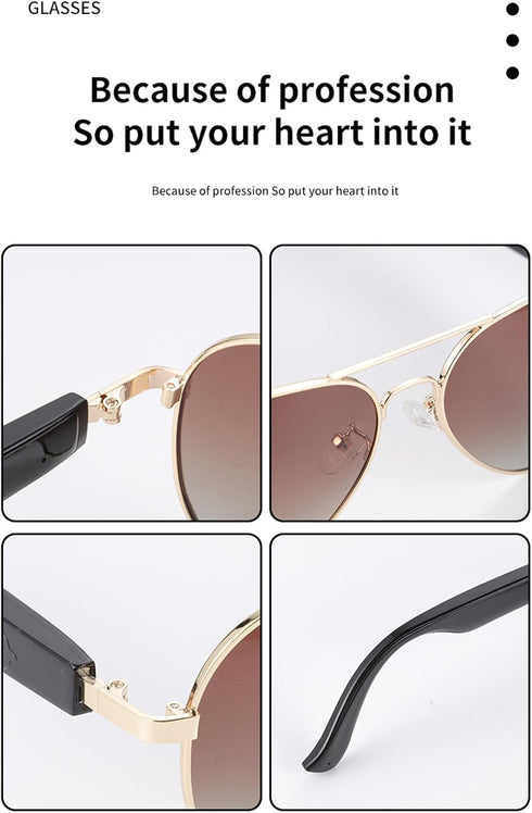 Smart Bluetooth Audio Sunglasses - Fast Charging Feature