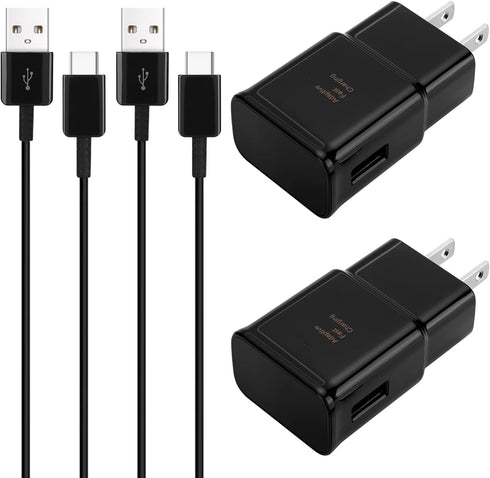 Type C Charger Fast Charging, Android Phone Charger Block with 12Ft USB C Cable for Samsung Galaxy