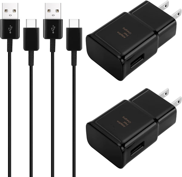 Type C Charger Fast Charging, Android Phone Charger Block with 12Ft USB C Cable for Samsung Galaxy