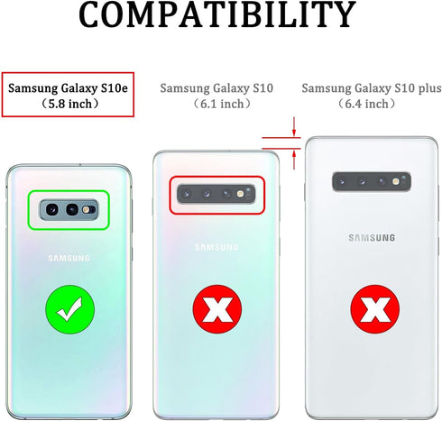 S10e Phone Case Military Grade Heavy Duty Armor, Dual Layer Rugged Shell, Shockproof Protection for Galaxy S10e, Green