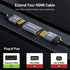 LEENUE 8K 1 Pack 2.1 8K@60Hz 4K@120Hz HDMI Coupler Female to Female Connector, HDMI Aluminum Adapter, Supports /