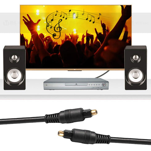 DaKuan 2 Pack Digital Optical Audio Cable, 6 Feet, Home Theater Fiber Optic Toslink Male to Male