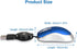 EEEKit Mini Retractable Cable USB Optical Mouse, 2 Pack, Blue, Unisex