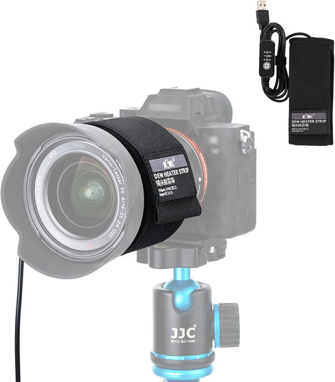 USB Lens Dew Heater Strip with Temperature Regulator for DSLR, Telescopes, Camera Lens, Eyepieces 80mm-110mm