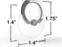 Transparent Phone Ring Holder Grip, 360 Degree Free Rotation, Clear Cell Phone Finger Ring Kick-Stand