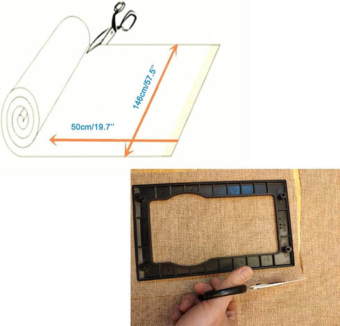Flushbay Speaker Grill Cloth, Linen Protective Dustproof Mesh Cloth for Home Stage Speakers, Media Cabinet, KTV Box
