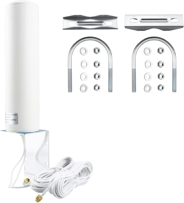 Boobrie 4G LTE Antenna 10dBi-12dBi High Gain 698-2700MHz Outdoor Antenna OmniDirectional Dual SMA