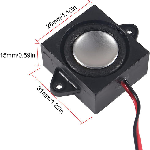 MELIFE 2pcs 3 8 Watt Ohm Single Cavity Mini Speaker - Full-Range Mobile Portable Advertising Machine With Connector