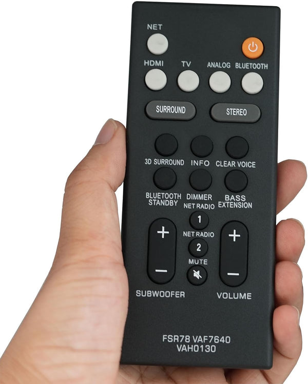 FSR78 VAF7640 VAH0130 Replacement Remote Control for Yamaha ATS-1060, ATS1060, YAS106 Soundbar