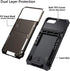 Vofolen iPhone 8 Plus Case - Rugged TPU Dual Layer Wallet with Card Holder & ID Slot, Scratch Resistant, Gun Color.