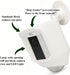 Silicone Skin Case Cover for Ring Spotlight Cam Battery or Solar, 2 Pack, White, UV Weather Protection
