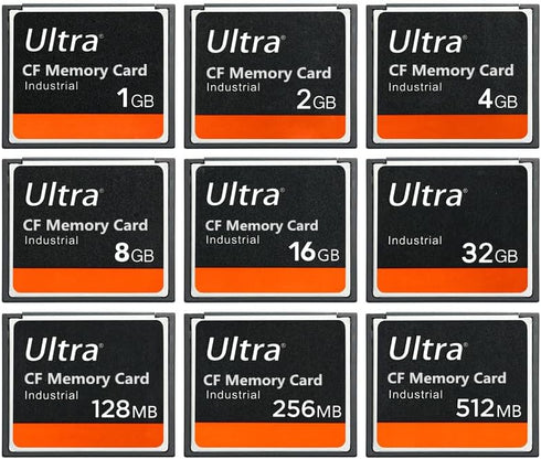 LILIWELL 1GB 1GB (2 Pack) Ultra CF Memory Card Industrial CF Card for SLR Camera Card Designed for Photographers