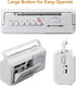 Gelielim Portable AM/FM Radio Stereo Cassette Player Boombox with Big Speaker and Earphone Jack, Battery Operated