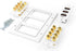 TNP Home Theater Wall Plate - 3-Gang 7.2 Surround Sound Distribution with Premium Gold Plated Copper Banana Binding Post