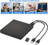 gingo 11/10/8/7 External CD DVD Drive Player, USB Slim Portable CD-ROM DVD+/-RW Drive Recorder CD Burner Reader Writer