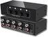 FlyroadUp 3.5mm Aux + RCA L/R Bi-Directional Stereo Audio Switch 4 in 1
