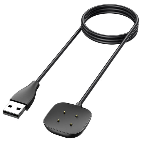 Fitbit Versa 4/3 & Sense 2 Charging Cable - Durable USB Charger, Soft Replacement, Two Sizes (3.3ft/1.64ft)
