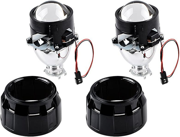 Astra Depot H1 Bi-Xenon 2.5 inch Front Lamp Projector Lens Compatible With