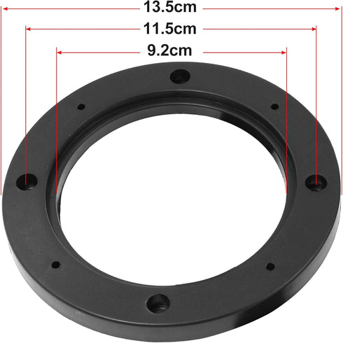 Unifizz 2Pcs Car Speaker Spacer Ring, Acrylic Transparent Mounting Spacer Plate, 146mm ID for 4 Inch Speakers