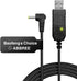 BaoFeng 2.5mm USB Charger Cable with Indicator Light for UV-5R, AR-152, UV-82, 3800mAh Battery (1)
