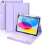 Hamile for iPad 11th 10th Generation Case with Keyboard - 7 Colors Backlit