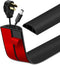 Floor Cord Cover Self Adhesive Hider for Power Cord Protection Cable Management 20Ft (Black)