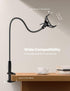 Lamicall Gooseneck Phone Holder for Bed - Upgraded Stable Clip for Desk, Headboard, Flexible Long Arm Stand