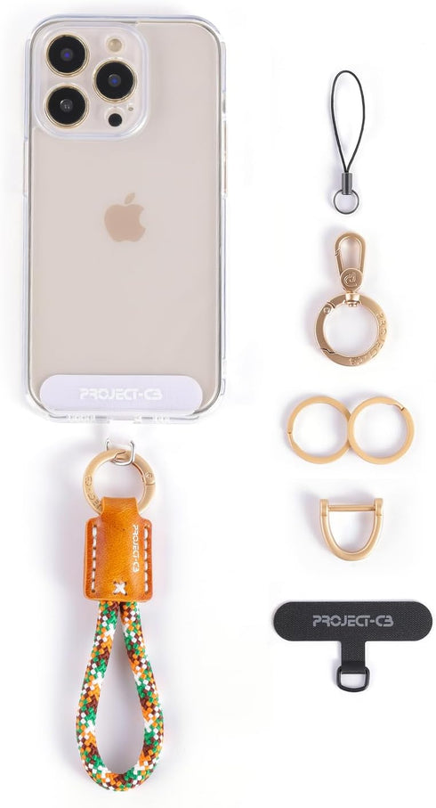 project-cb Phone Finger Ring Strap - Phone Tether Tab, Lanyard, Key Chain, Charms for Phone Case Accessories