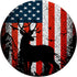 PopSockets Standard PopGrip - Buck Deer Hunting American Flag Design