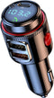 Wireless FM Transmitter Car Bluetooth Adapter, USB C & QC3.0 Dual Fast Charging, Cigarette Lighter Radio Music,