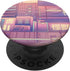 Pink and Purple Japanese City Landscape Vaporwave PopSockets Swappable PopGrip