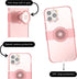 PopSockets iPhone 12/12 Pro Case with Repositionable Slide Grip, Compatible with MagSafe - Peachy
