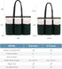 LOVEVOOK 17 Inch Laptop Tote Bag for Women Work, Teacher Tote Bag Nurse Bag, Large Purse Handbag With Trolley Sleeve