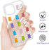 UnnFiko Cute Clear Phone Case for iPhone 7/8, Kawaii Cartoon Bears Protective Cover