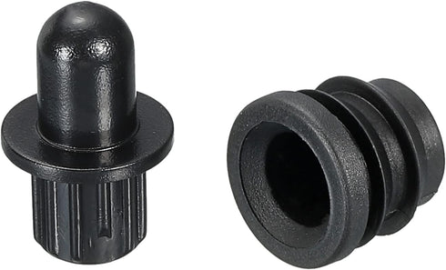 MECCANIXITY Speaker Grill Guides Plastic Black Dia 8mm for Speaker Parts Accessories Pack of 12