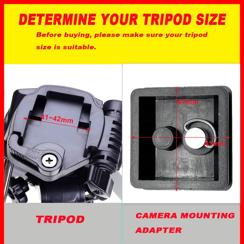 IOUALEY 2 Pack 41mm 1 5/8 Tripod Quick Release Plate Camera Mounting Adapter, QR Plate Camera Tripod Ball Head Parts