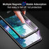 QUIETIP Compatible Case for Samsung Galaxy S20 FE, Magnetic Metal Clear Glass Case, Thin Body, Purple
