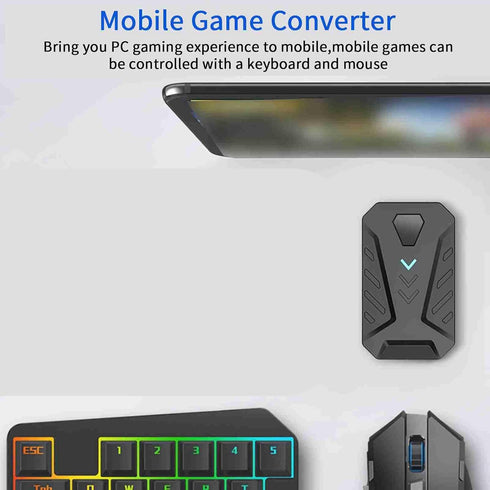 Gaming Keyboard Mouse Converter, Bluetooth Multi-Angle Adjustable for iOS and Android (Mix Pro Standard)