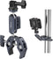 SMALLRIG Ballhead Magic Arm with Clamp and Adapter, Camera Mount Clamp for Gopro, Monitor Mount with 1/4"-20, 3/8"-16